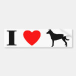 I Love Smooth Collies Bumper Sticker