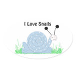 I Love Snails stickers
