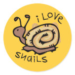 I Love Snails stickers