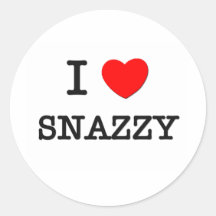 I Love Snazzy Sticker