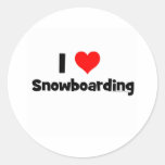 I Love Snowboarding Sticker