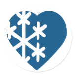 I love Snowflakes - stickers