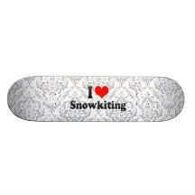 I love Snowkiting Skateboard Deck