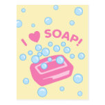 I Love Soap Post Card