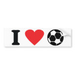 I love soccer icon bumper stickers