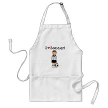 I Love Soccer T-shirts and Gifts Aprons