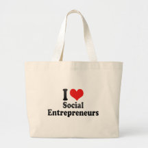 I Love Social Entrepreneurs Canvas Bags