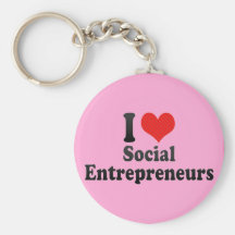 I Love Social Entrepreneurs Key Chain