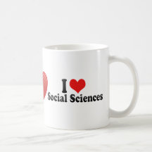 I Love Social Sciences Coffee Mug