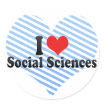 I Love Social Sciences stickers