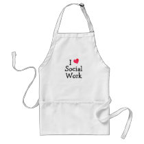 I Love Social Work Aprons