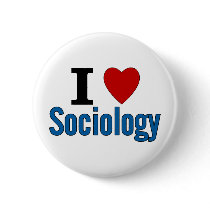 I Love Sociology Pin