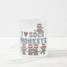 I Love Sock Monkeys Tshirts and Gifts Coffee Mug