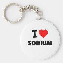 I love Sodium Keychain
