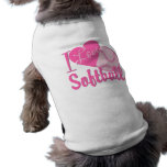 I Love Softball/ Pink Pet Shirt