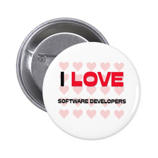 I LOVE SOFTWARE DEVELOPERS BUTTON
