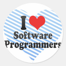 I Love Software Programmers Sticker