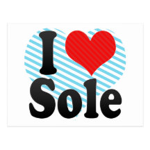 I Love Sole Postcards