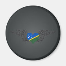 I Love Solomon Islands -wings Refrigerator Magnet