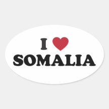 I Love Somalia Stickers