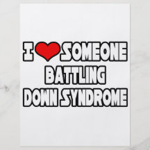 I Love Someone Battling Down Syndrome Personalized Flyer