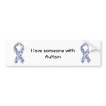 I love someone with Autism Bumper Sticker