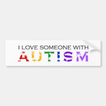 I Love Someone With Autism Bumper Stickers