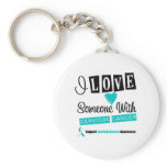 I Love Someone With Cervical Cancer Key Chain