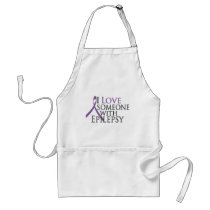 i love someone with epilepsy aprons