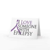 i love someone with epilepsy greeting cards
