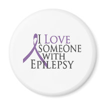 i love someone with epilepsy refrigerator magnets