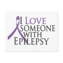 i love someone with epilepsy post card