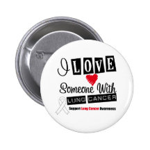 I Love Someone With Lung Cancer Pin