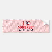 I love Somerset, Ohio Bumper Stickers