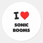 I love Sonic Booms Round Stickers