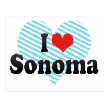 I Love Sonoma postcards