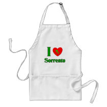 I Love Sorrento Italy Apron