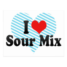 I Love Sour Mix Postcards