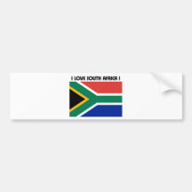 I LOVE SOUTH AFRICA-DESIGN 2 FROM 933958STORE BUMPER STICKER