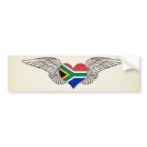I Love South Africa -wings bumper stickers