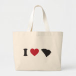 I Love South Carolina bags