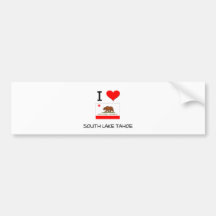 I Love SOUTH LAKE TAHOE California Bumper Sticker