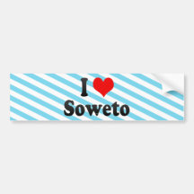I Love Soweto, South Africa Bumper Sticker