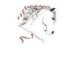I Love Spanish horses Ladies Dark T-Shirt