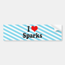 I Love Sparks, United States Bumper Stickers