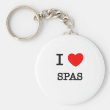 I Love Spas Key Chain
