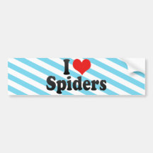 I Love Spiders Bumper Stickers
