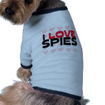 I LOVE SPIES DOGGIE TEE