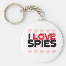 I LOVE SPIES KEYCHAIN