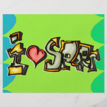 I Love Sports Full Color Flyer